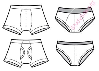 English to English Dictionary - Meaning of Underwear in English is